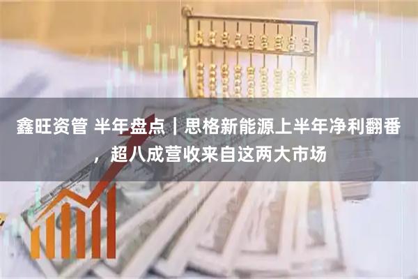 鑫旺资管 半年盘点｜思格新能源上半年净利翻番，超八成营收来自这两大市场